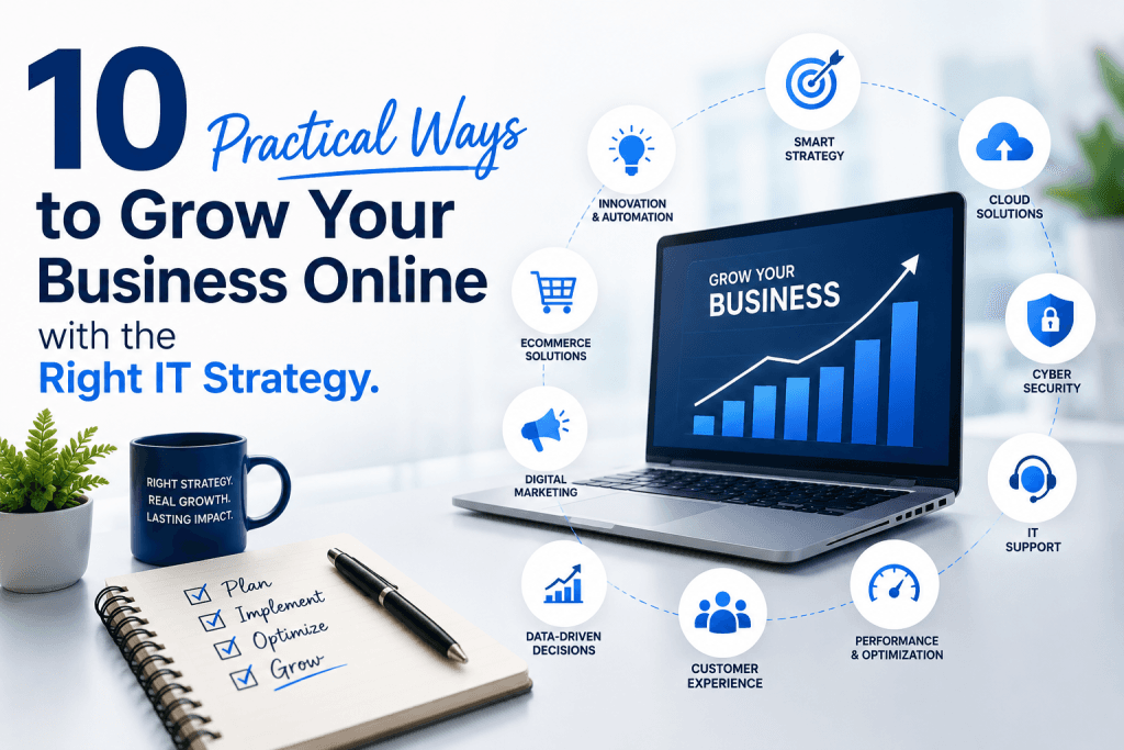 10 Practical Ways to Grow Your Business Online with the Right IT Strategy